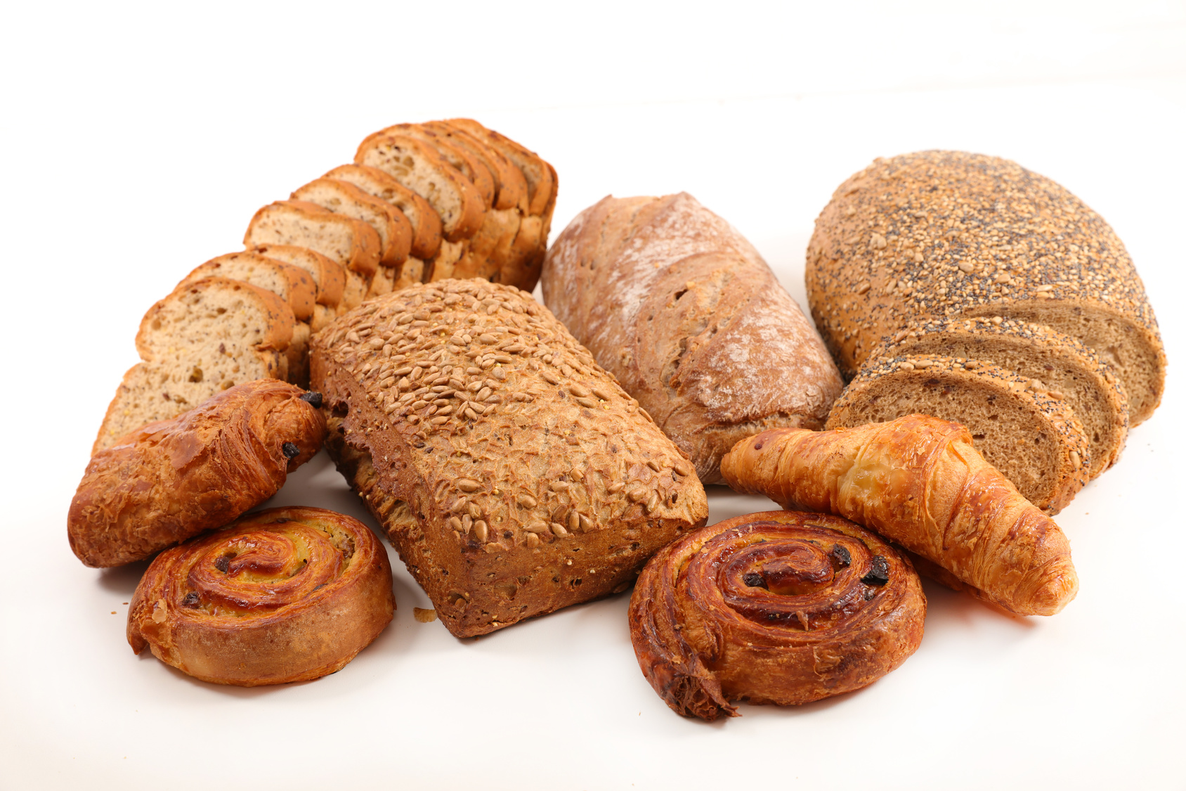 assorted bread and pastry